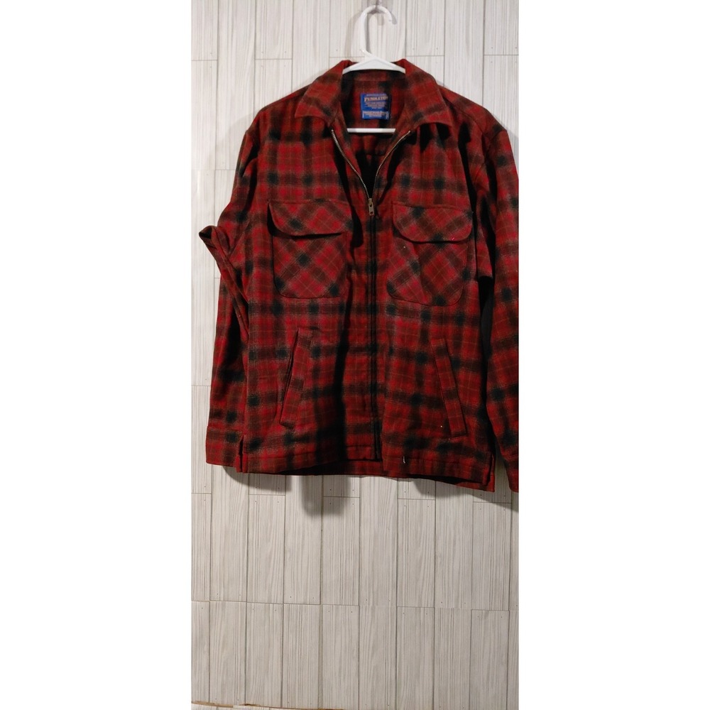Vintage Pendleton Brightwood Shirt Jacket Mens Small Plaid 100% pure virgin Wool